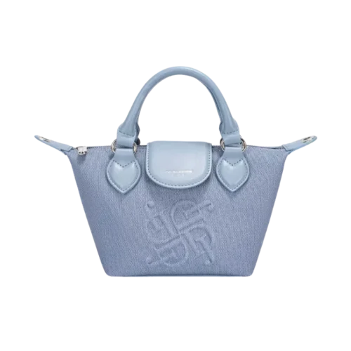 Mazarine blue boxy toten maxibag