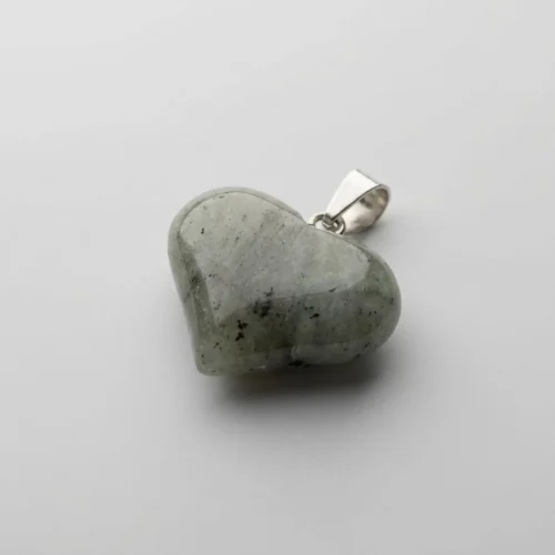 Labradorite heart crystal pendant