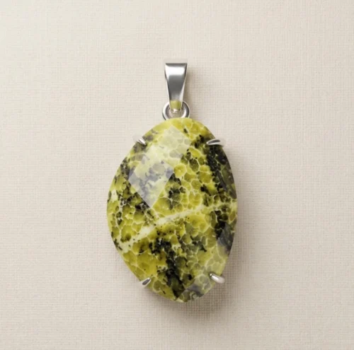 Natural Jade oval pendant