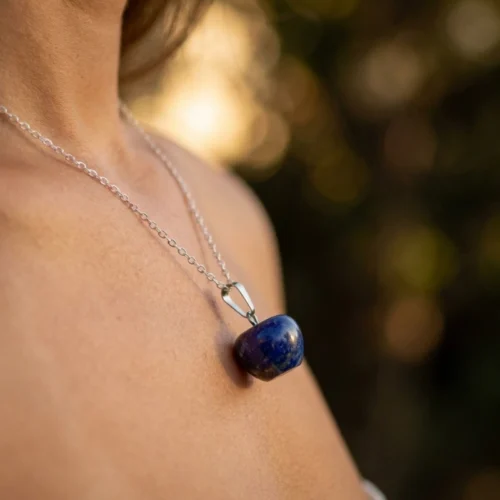 Sodalite apple crystal pendant 2