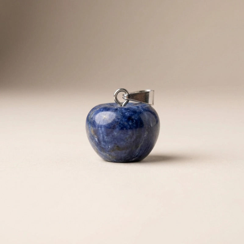 Sodalite apple crystal pendant